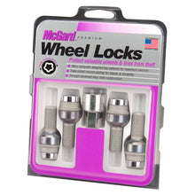 Load image into Gallery viewer, McGard Wheel Lock Bolt Set - 4pk. (Radius Seat) M14X1.5 / 17mm Hex / 28.2mm Shank Length - Chrome Wheel Bolts McGard
