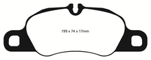 Load image into Gallery viewer, EBC 09-12 Porsche 911 (997) (Cast Iron Rotor only) 3.6 Carrera 2 Redstuff Front Brake Pads Brake Pads - Performance EBC   
