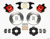 Wilwood Combination Parking Brake Rear Kit 11.00in Red Civic / Integra Drum 2.46 Hub Offset Brake Calipers - Perf Wilwood