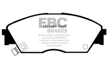 Load image into Gallery viewer, EBC 90-92 Honda Civic CRX 1.6 Si Greenstuff Front Brake Pads Brake Pads - Performance EBC   
