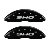 MGP 4 Caliper Covers Engraved Front & Rear SHO Black finish silver ch Caliper Covers MGP