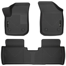 Load image into Gallery viewer, Husky Liners 2017 Buick Envision Weatherbeater Black Front &amp; 2nd Seat Floor Liners Floor Mats - Rubber Husky Liners
