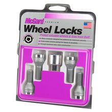 Load image into Gallery viewer, McGard Wheel Lock Bolt Set - 4pk. (Cone Seat) M14X1.5 / 17mm Hex / 27.5mm Shank Length - Chrome Wheel Bolts McGard
