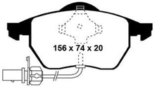 Load image into Gallery viewer, EBC 99-01 Audi A4 1.8 Turbo (B5) Yellowstuff Front Brake Pads Brake Pads - Performance EBC   
