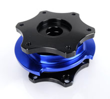 Load image into Gallery viewer, NRG Race Short Hub Datsun - Black Body Blue Ring Quick Release Adapters NRG
