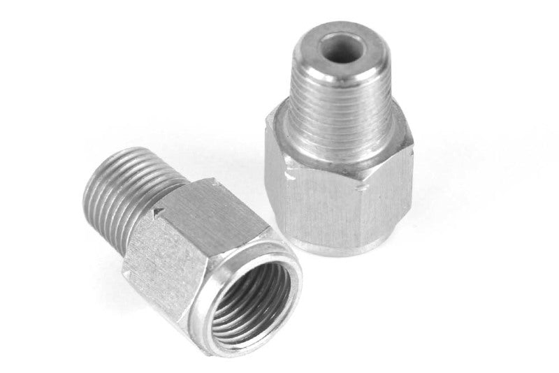 Haltech M10 x 1.0 to 1/8 BSPT Adaptor - Stainless Steel Wiring Connectors Haltech