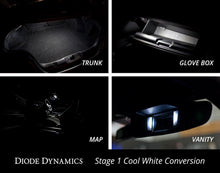 Load image into Gallery viewer, Diode Dynamics Mustang Interior Light Kit 15-17 Mustang Stage 2 - Cool - White Bulbs Diode Dynamics   
