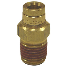 Load image into Gallery viewer, Firestone Male Connector 1/4in. NPT To 1/4in. PTC Straight Brass Air Fitting - 25 Pack (WR17603046) Fittings Firestone
