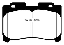 Load image into Gallery viewer, EBC 93-98 Toyota Supra 3.0 Twin Turbo Redstuff Front Brake Pads Brake Pads - Performance EBC   
