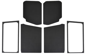 DEI 18-23 Jeep Wrangler JL 2-Door Boom Mat Complete Headliner Kit - 7 Piece - Black Leather Look Hard Top Accessories DEI   