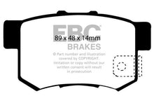 Load image into Gallery viewer, EBC 97 Acura CL 2.2 Yellowstuff Rear Brake Pads Brake Pads - Performance EBC   
