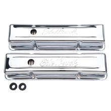Load image into Gallery viewer, Edelbrock Valve Cover Signature Series Chevrolet 1959-1986 262-400 CI V8 Tall Chrome Valve Covers Edelbrock
