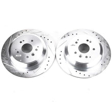 Load image into Gallery viewer, Power Stop 14-16 Acura MDX Rear Evolution Drilled &amp; Slotted Rotors - Pair Brake Rotors - Slot &amp; Drilled PowerStop   
