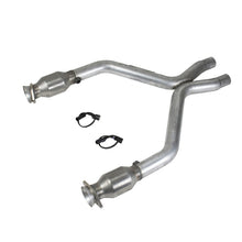 Load image into Gallery viewer, BBK 11-14 Mustang 3.7 V6 Short Mid X Pipe With Catalytic Converters 2-1/2 For BBK Long Tube Headers X Pipes BBK
