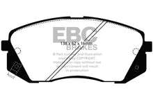 Load image into Gallery viewer, EBC 15+ Hyundai Sonata 1.6 Turbo (Elec Park Brake) Greenstuff Front Brake Pads Brake Pads - Performance EBC   
