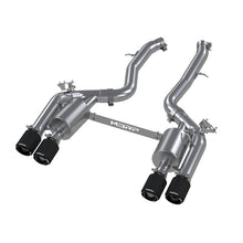 Load image into Gallery viewer, MBRP 18-22 BMW M2 Competition 3.0L T304 SS 3in Resonator-Back Exhaust Quad Rear w/ Carbon Fiber Tips Axle Back MBRP
