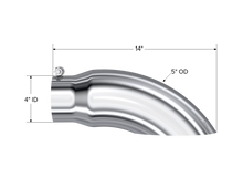 Load image into Gallery viewer, MBRP Universal Tip 5 O.D. Turn Down 4 inlet 14 length Steel Tubing MBRP
