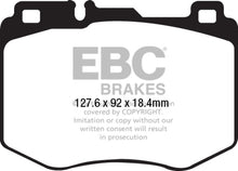 Load image into Gallery viewer, EBC 15-16 Mercedes-Benz C400 (W205) 3.0 Twin Turbo 4-Matic Yellowstuff Front Brake Pads Brake Pads - Performance EBC   
