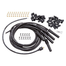 Load image into Gallery viewer, Edelbrock Spark Plug Wire Set Universal Flex Boots 500 Ohm Resistance 8 65mm Black Wire (Set of 9) Spark Plug Wire Sets Edelbrock
