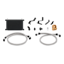Load image into Gallery viewer, Mishimoto 2016+ Chevy Camaro Oil Cooler Kit w/ Thermostat - Black Oil Coolers Mishimoto
