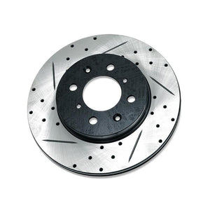 BLOX Racing Slotted And Cross-Drilled Rotor Left SIde