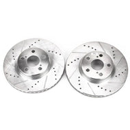 Power Stop 09-10 Pontiac Vibe Front Evolution Drilled & Slotted Rotors - Pair Brake Rotors - Slot & Drilled PowerStop   