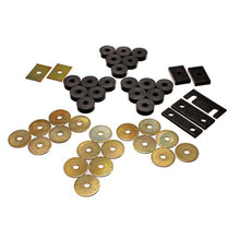 Load image into Gallery viewer, Energy Suspension 55-57 Chevy Full Size Convertible ONLY (Belair/Caprice/Impala) Blk Body Mount Set Bushing Kits Energy Suspension
