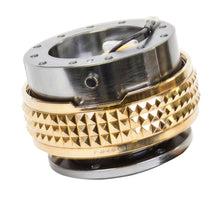Load image into Gallery viewer, NRG Quick Release Kit - Pyramid Edition - Gunmetal Body / Chrome Gold Pyramid Ring Quick Release Adapters NRG
