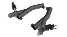 Load image into Gallery viewer, QTP 11-18 Dodge Durango 5.7L 2.5in 304SS Aggressor Cutout Dual Mid Pipes Exhaust Cutouts QTP
