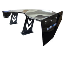 Load image into Gallery viewer, NRG Carbon Fiber Spoiler - Universal (59in.) NRG Logo Large End Plates Spoilers NRG
