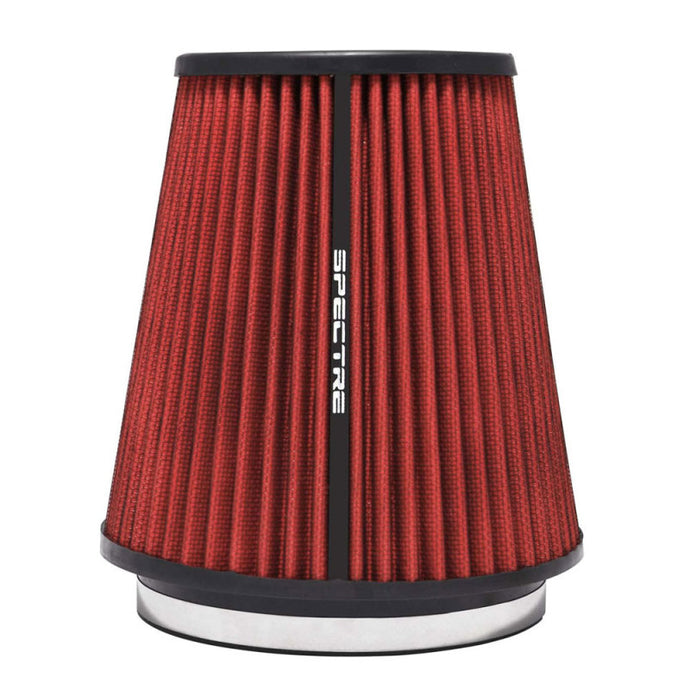 Spectre HPR Conical Air Filter 6in. Flange ID / 7.719in. Base OD / 8.5in. Tall - Red Air Filters - Universal Fit Spectre   