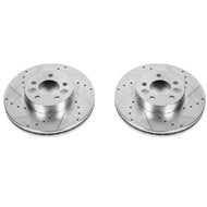 Power Stop 98-02 Ford Crown Victoria Front Evolution Drilled & Slotted Rotors - Pair Brake Rotors - Slot & Drilled PowerStop