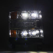 Load image into Gallery viewer, AlphaRex 16-18 Chevy 1500HD NOVA-Series LED Proj Headlights Chrm w/Actv Lgt/SeqSig &amp; DRL(Req 810023) Headlights AlphaRex
