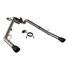 Load image into Gallery viewer, QTP 19-20 Ram 1500 304SS Screamer Cat-Back Exhaust Rear Split Exit w/4.5in Black Tips Catback QTP
