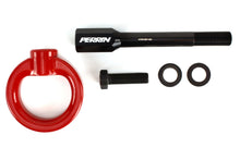 Load image into Gallery viewer, Perrin 02-07 Subaru WRX/STI Tow Hook Kit (Front) - Red Tow Hooks Perrin Performance   
