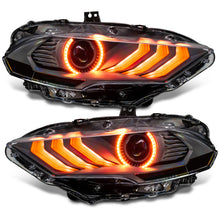 Load image into Gallery viewer, Oracle Lighting 18-23 Ford Mustang Dynamic ColorSHIFT LED Headlights - Black Series SEE WARRANTY Headlights ORACLE Lighting   

