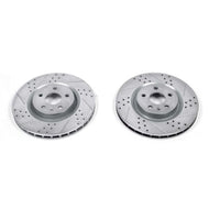 Power Stop 12-13 Buick Regal Front Evolution Drilled & Slotted Rotors - Pair Brake Rotors - Slot & Drilled PowerStop