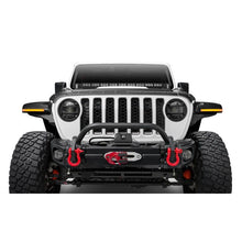 Load image into Gallery viewer, Bushwacker 18-22 Jeep Wrangler 2/4dr / 20-22 Jeep Gladiator Trail Armor Hood Armor (3pc) - Tex. Blk Body Armor &amp; Rock Rails Bushwacker
