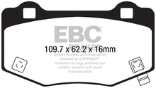 Load image into Gallery viewer, EBC 15-17 Ford Mustang Shelby GT350/GT350R Yellowstuff Rear Brake Pads Brake Pads - Performance EBC   
