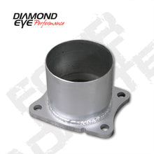Load image into Gallery viewer, Diamond Eye ADAPTER 4-BOLT FLANGE 4in INNER DIA CLAMP-ON AL: 01-05 CHEVY/GMC 6.6L 2500/3500 CHV-FBA Connecting Pipes Diamond Eye Performance
