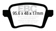 EBC 13+ Fiat 500L 1.4 Turbo Redstuff Rear Brake Pads Brake Pads - Performance EBC   