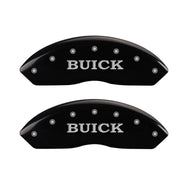 MGP 4 Caliper Covers Engraved Front Buick Rear Black Finish Silver Char 2017 Buick Envision Caliper Covers MGP
