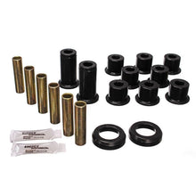 Load image into Gallery viewer, Energy Suspension 82-04 GM S-10/S-15 Pickup 2WD / 82-04 S-10 Blazer Blk Rear Leaf Spring Bushing Set Bushing Kits Energy Suspension
