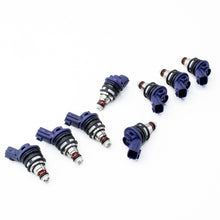 Load image into Gallery viewer, DeatschWerks 95-99 Nissan Q45 370cc Side Feed Injectors Fuel Injector Sets - 8Cyl DeatschWerks   
