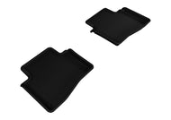 3D MAXpider 2013-2019 Cadillac XTS Kagu 2nd Row Floormats - Black Floor Mats - Rubber 3D MAXpider   