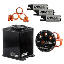 Load image into Gallery viewer, DeatschWerks 5.5L Modular Surge Tank Includes 3 DW300 Fuel Pumps Surge Tanks DeatschWerks
