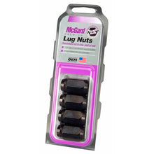 Load image into Gallery viewer, McGard Hex Lug Nut (Cone Seat) M12X1.5 / 13/16 Hex / 1.5in. Length (4-pack) - Black Lug Nuts McGard

