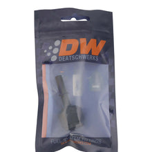 Load image into Gallery viewer, DeatschWerks 8AN Female Flare Swivel to 5/16in Male EFI Quick Disconnect - Anodized Matte Black Fuel Components Misc DeatschWerks
