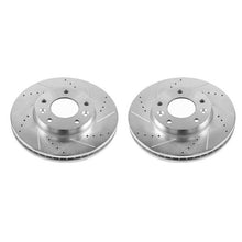 Load image into Gallery viewer, Power Stop 03-05 Kia Sedona Front Evolution Drilled &amp; Slotted Rotors - Pair Brake Rotors - Slot &amp; Drilled PowerStop   
