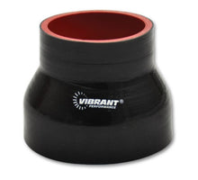 Load image into Gallery viewer, Vibrant 4 Ply Reducer Coupler 3in ID x 2.5in ID x 4.5n Long - Black Silicone Couplers &amp; Hoses Vibrant
